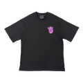 SYNAWORLD GRAF PRINTED TEE - (BLACK/PURPLE)