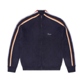 CORTEIZ MULTI STRIPE KNIT ZIP UP (NAVY)