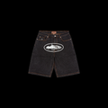 CORTEIZ ALCATRAZ DENIM SHORTS WASHED (BLACK)