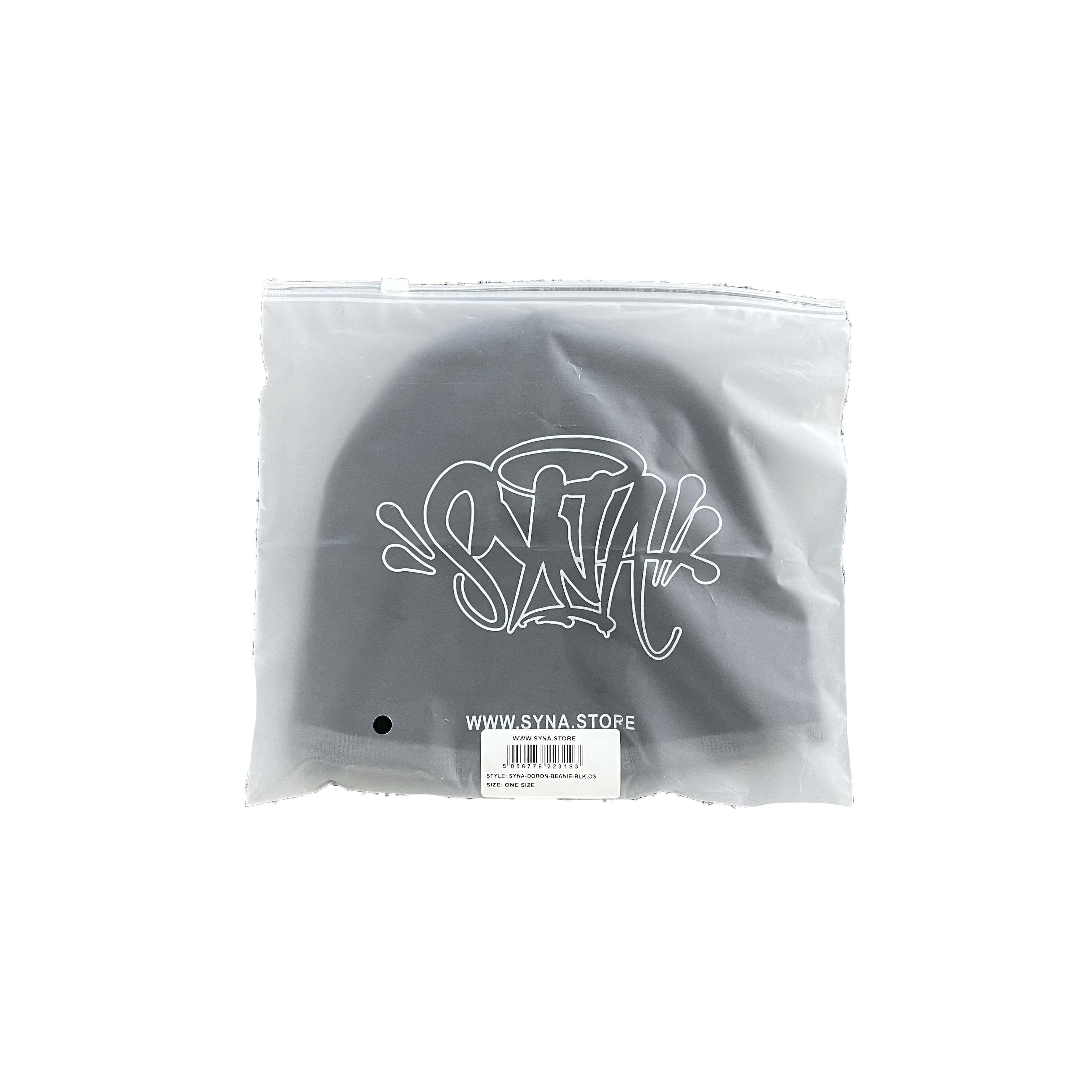 SYNA BIG LOGO WORLD SKULL CAP BEANIE (BLACK)