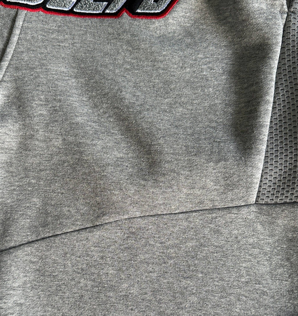 TRAPSTAR TEE & SHORTS SET (WHITE/GREY/RED)