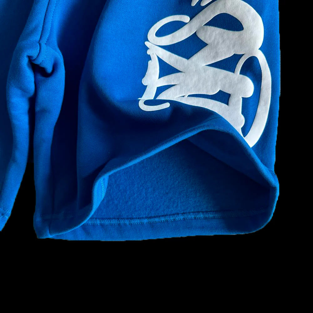 SYNA T-SHIRT & SHORTS LOGO SET (BLUE / WHITE)