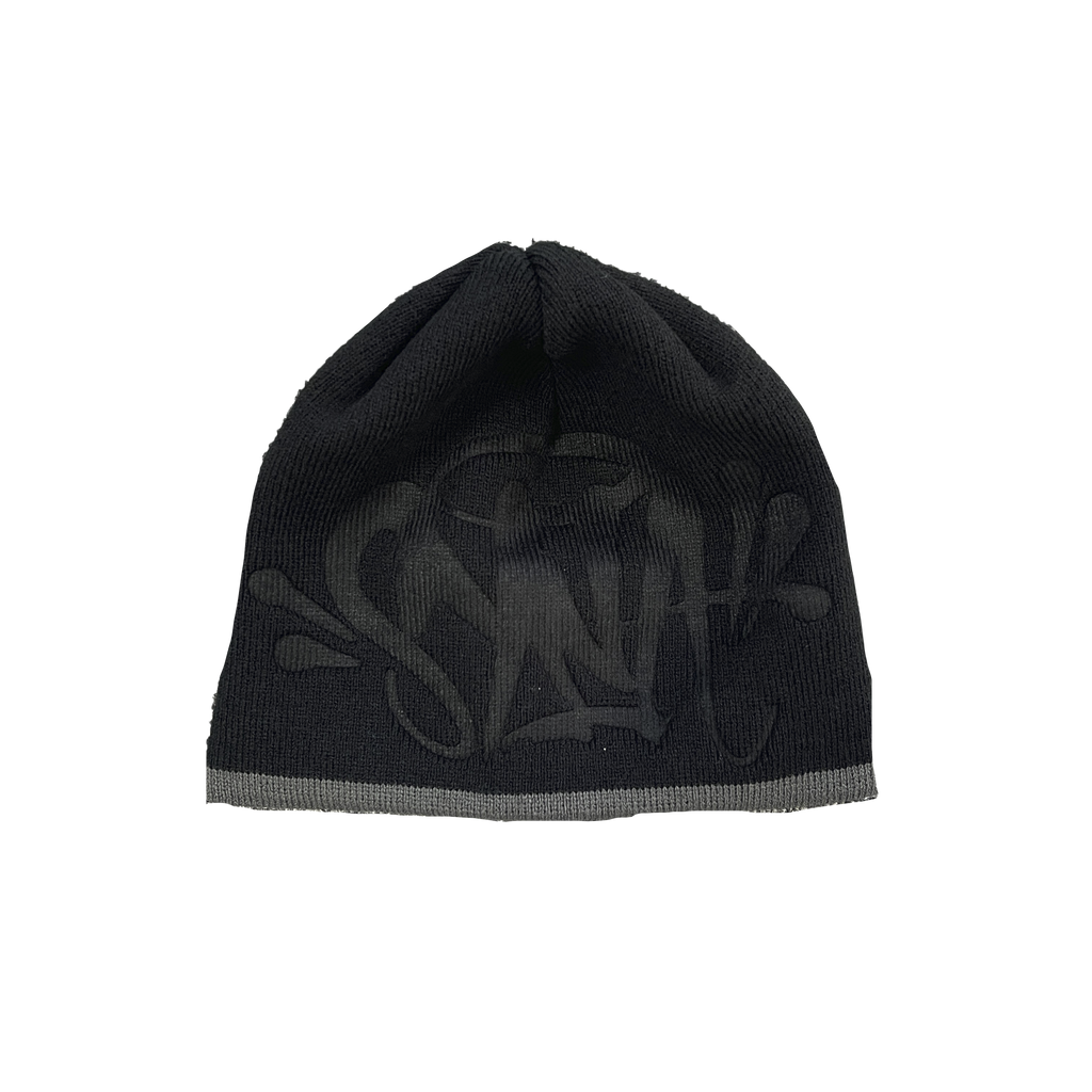 SYNA BIG LOGO WORLD SKULL CAP BEANIE (BLACK)