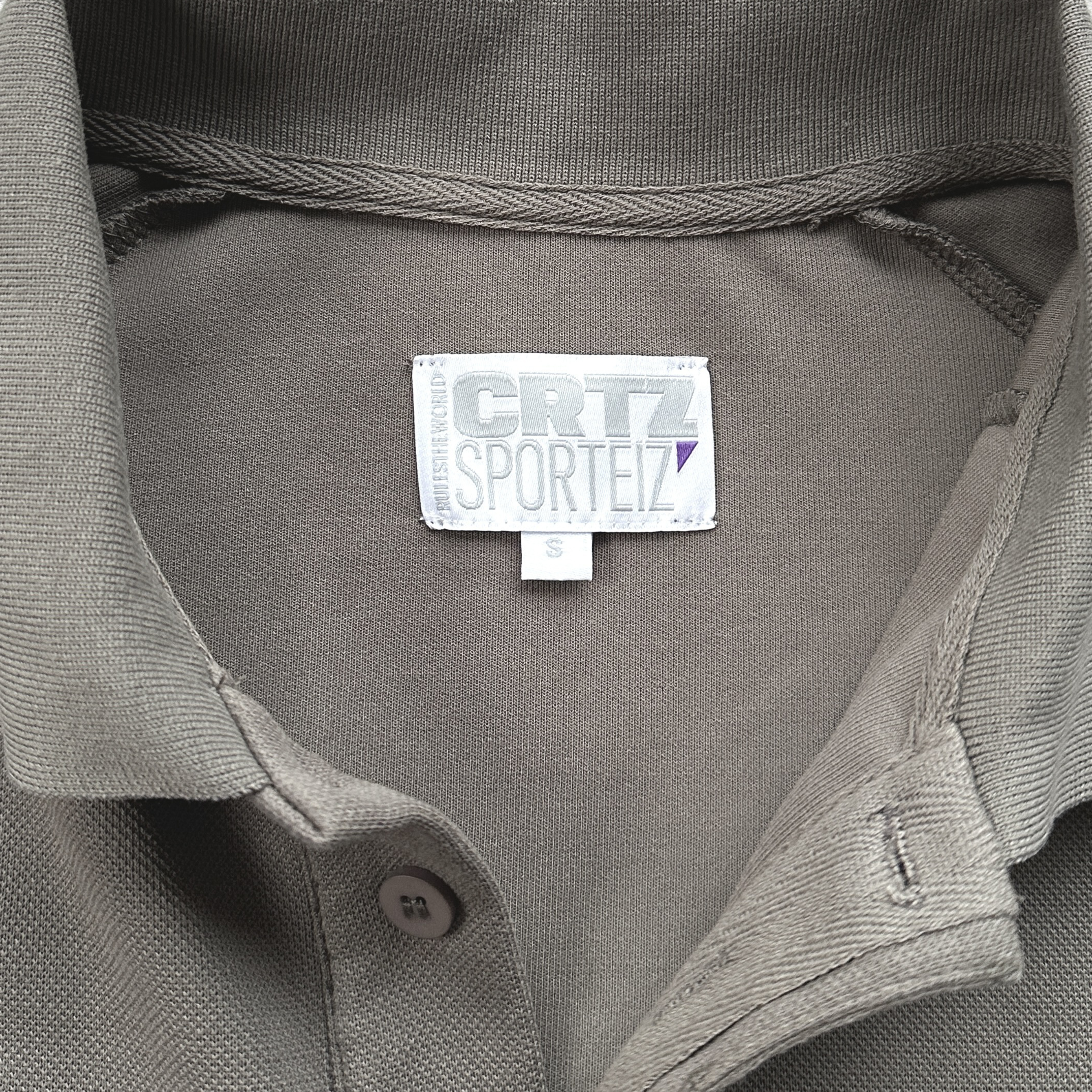 CORTEIZ PIPED POLO SHIRT (GREY)