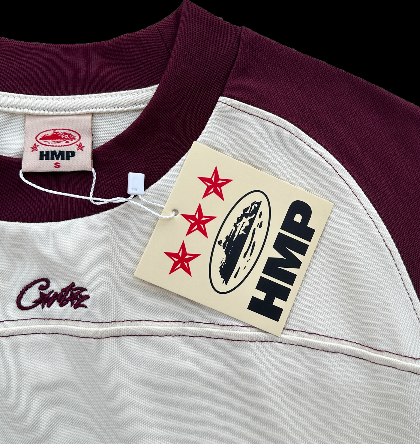 CORTEIZ HMP VINTAGE JERSEY (CREAM / BURGUNDY)