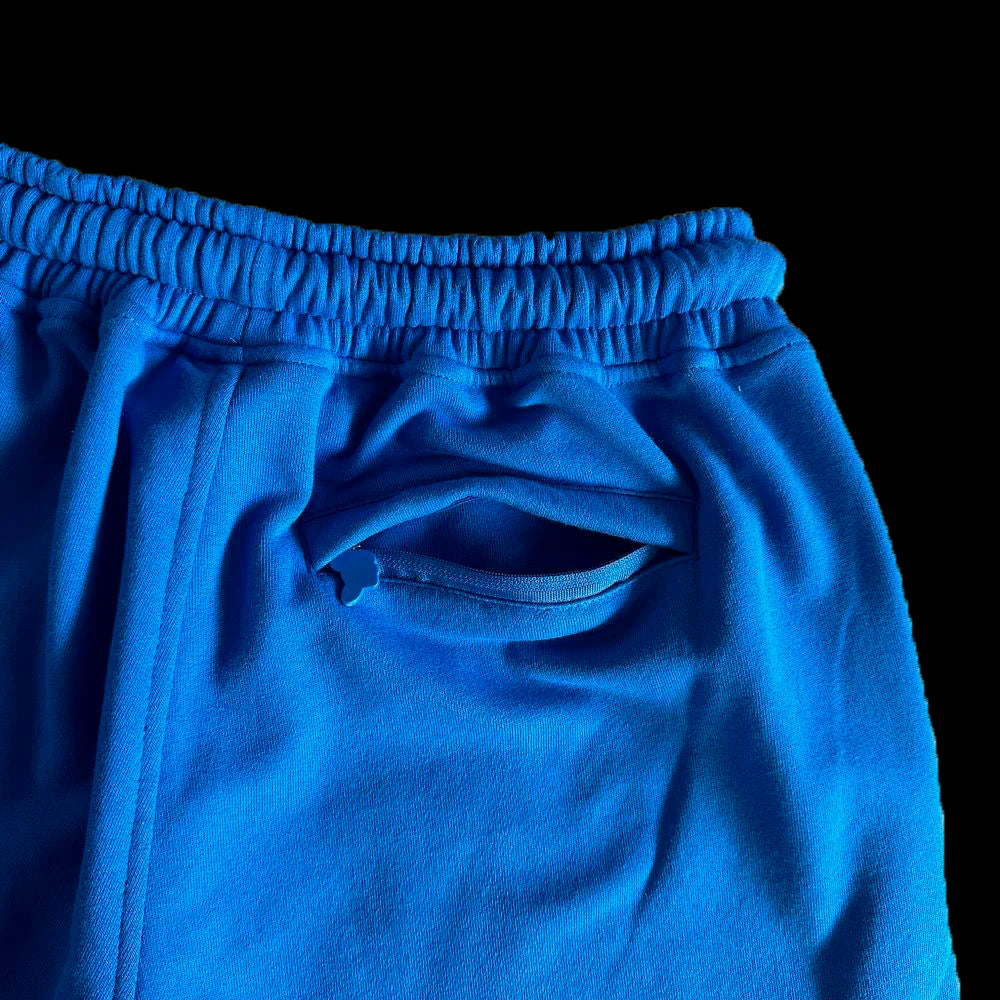 SYNA T-SHIRT & SHORTS LOGO SET (BLUE / YELLOW)