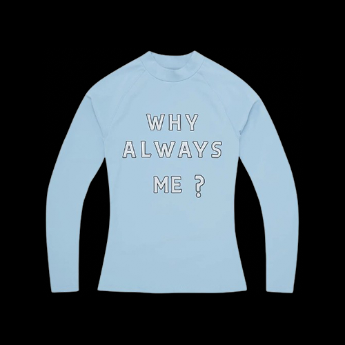 CORTEIZ WHY ALWAYS ME COMPRESSION TOP (POWDER BLUE)