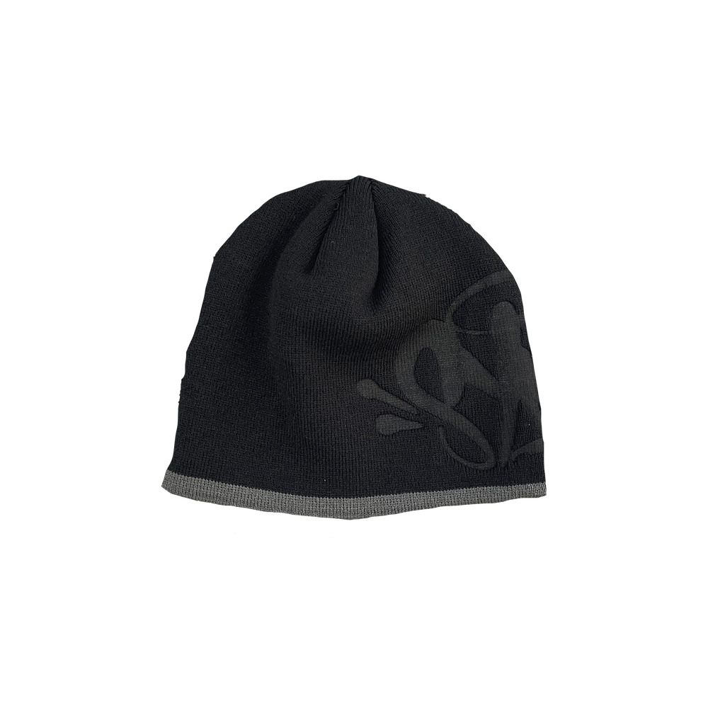 SYNA BIG LOGO WORLD SKULL CAP BEANIE (BLACK)
