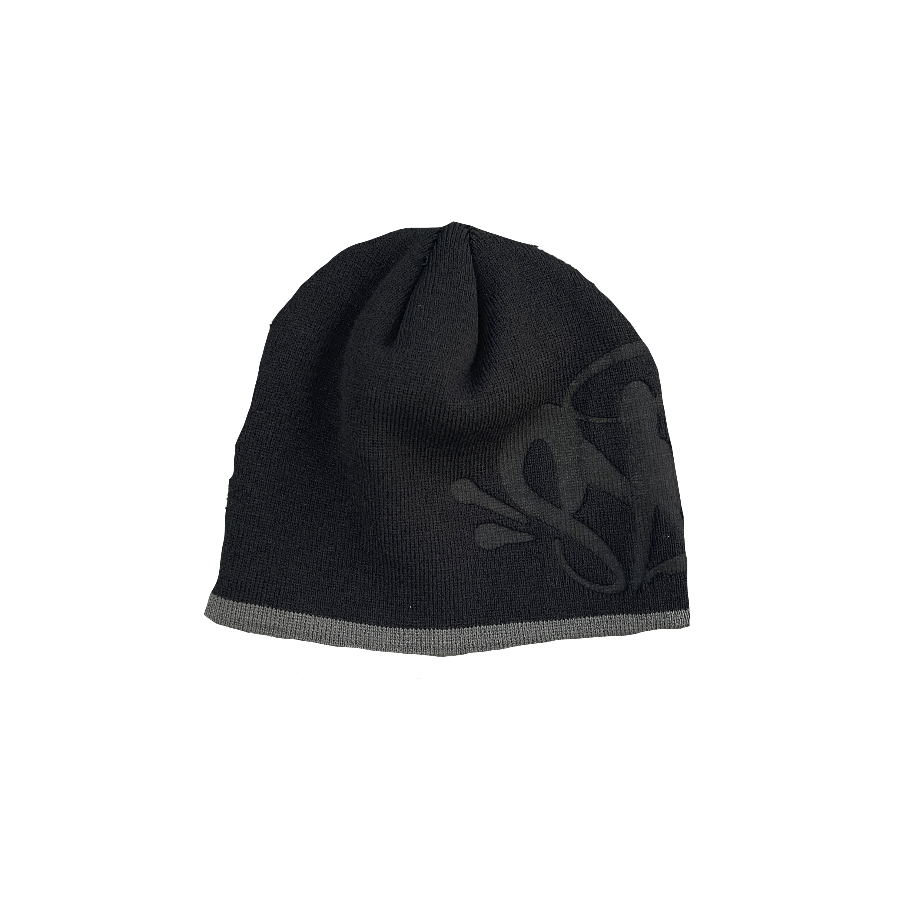 SYNA BIG LOGO WORLD SKULL CAP BEANIE (BLACK)