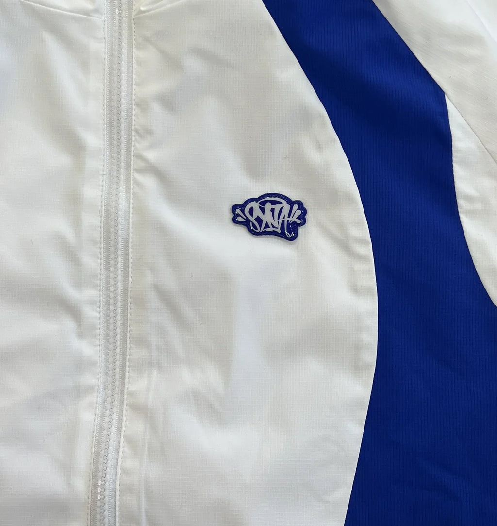 SYNA VORTEX WOVEN JACKET (WHITE/BLUE)