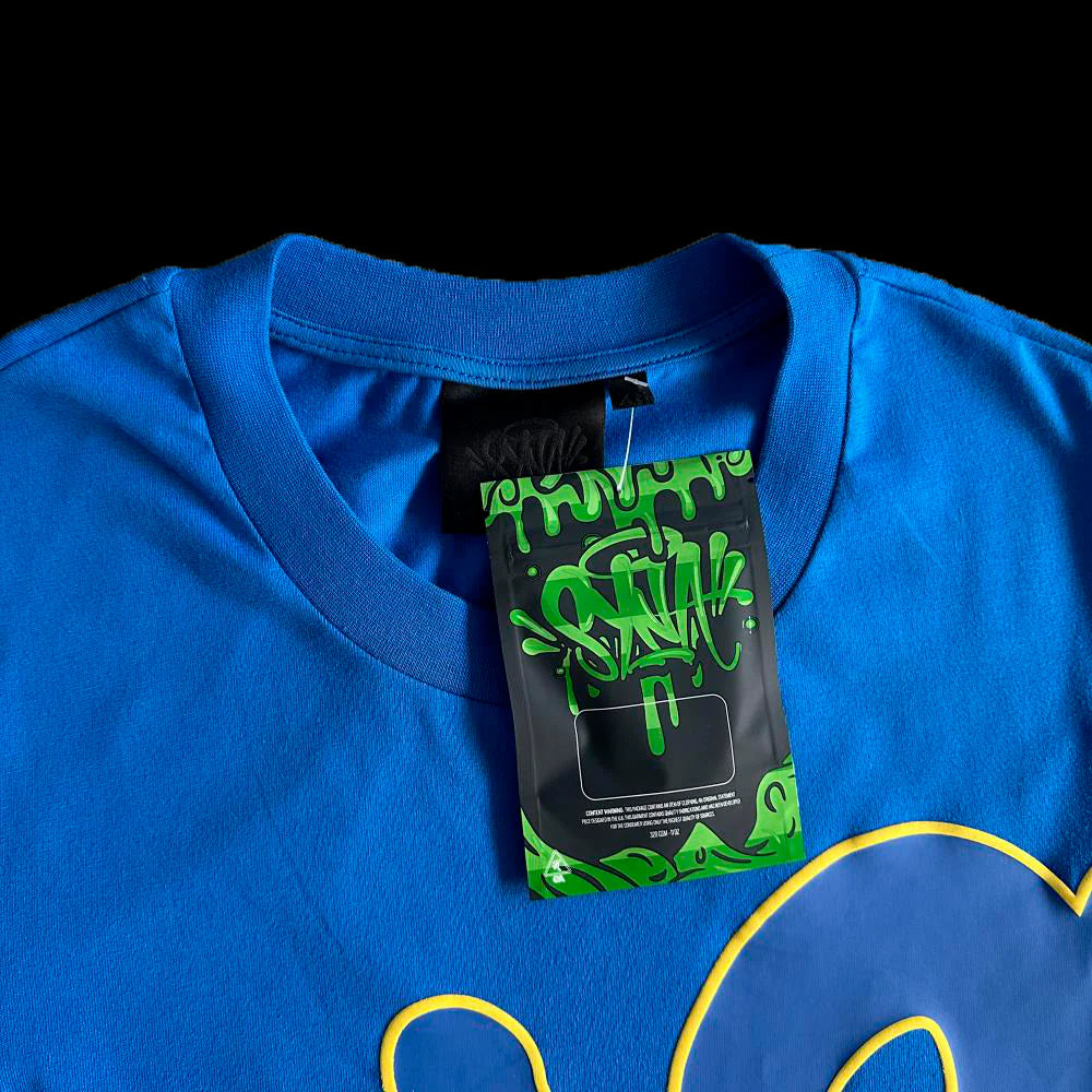 SYNA T-SHIRT & SHORTS LOGO SET (BLUE / YELLOW)