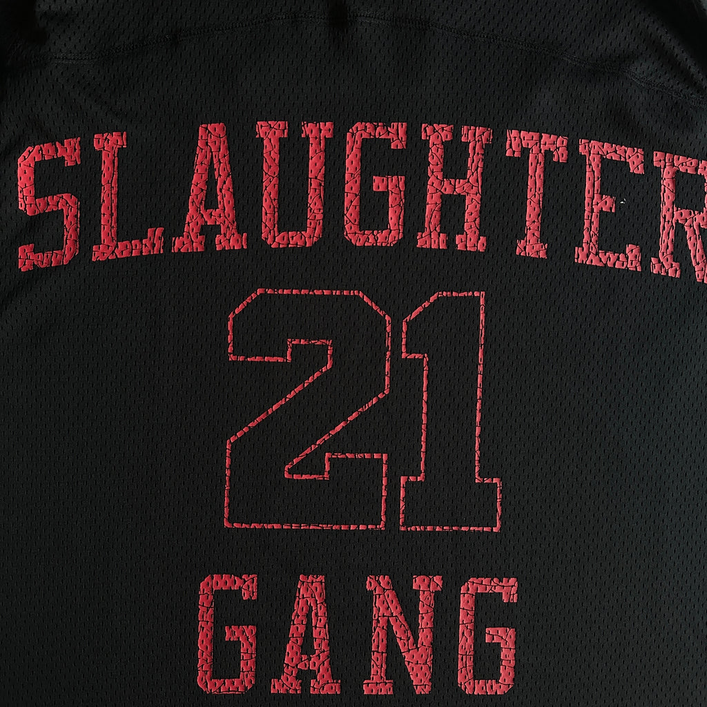 CORTEIZ X SLAUGHTER GANG 21 SAVAGE MESH T-SHIRT