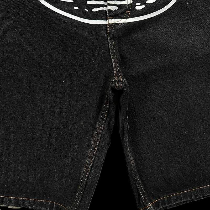 CORTEIZ ALCATRAZ DENIM SHORTS WASHED (BLACK)