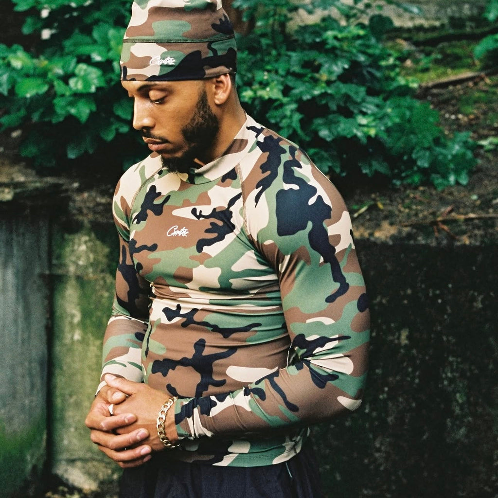 CORTEIZ LITEWORK COMPRESSION TOP (WOODLAND CAMO)