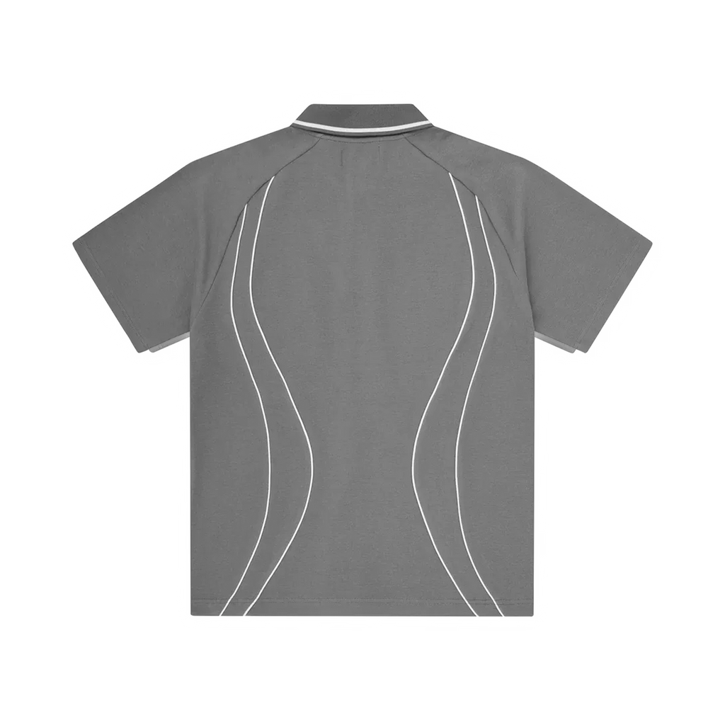 CORTEIZ PIPED POLO SHIRT (GREY)