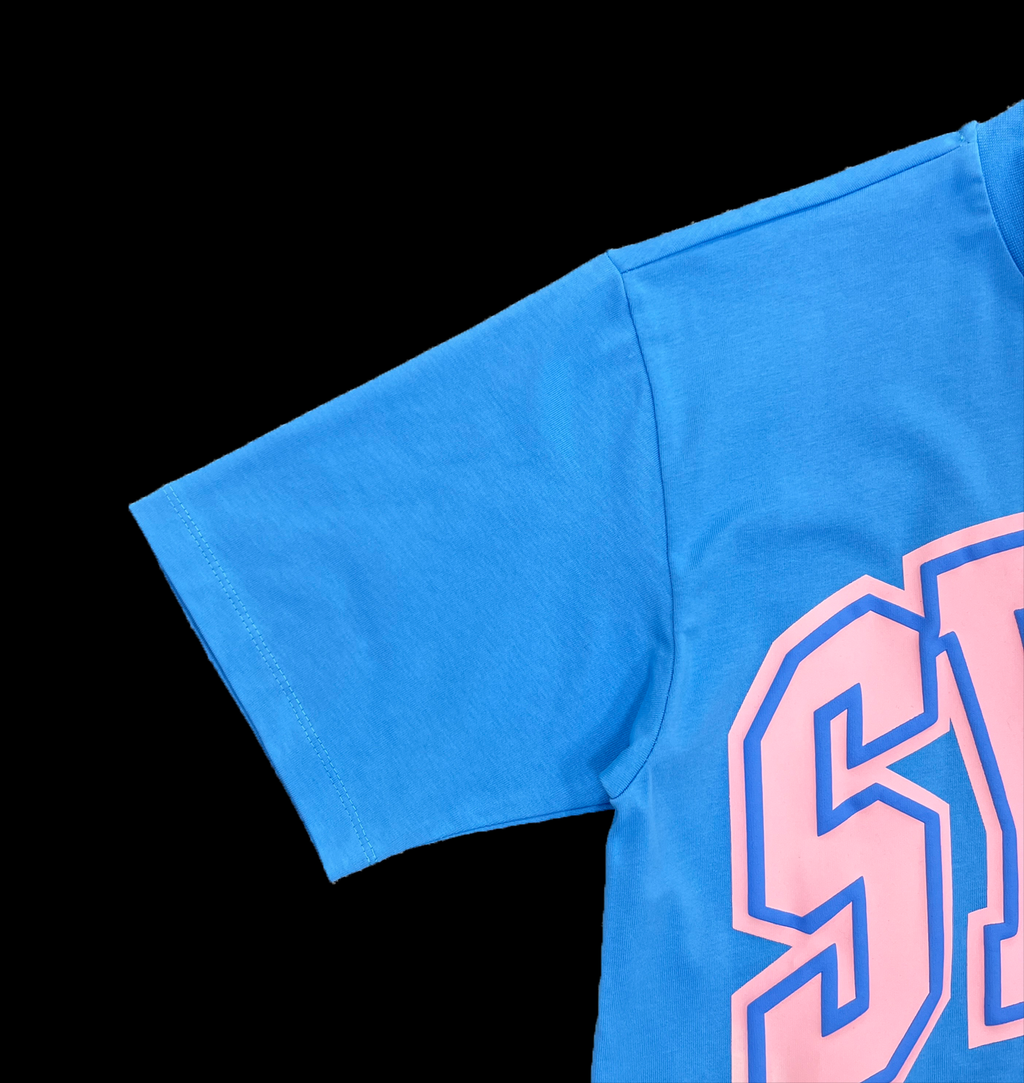 SYNA COLLEGE TEE (BLUE/PINK)