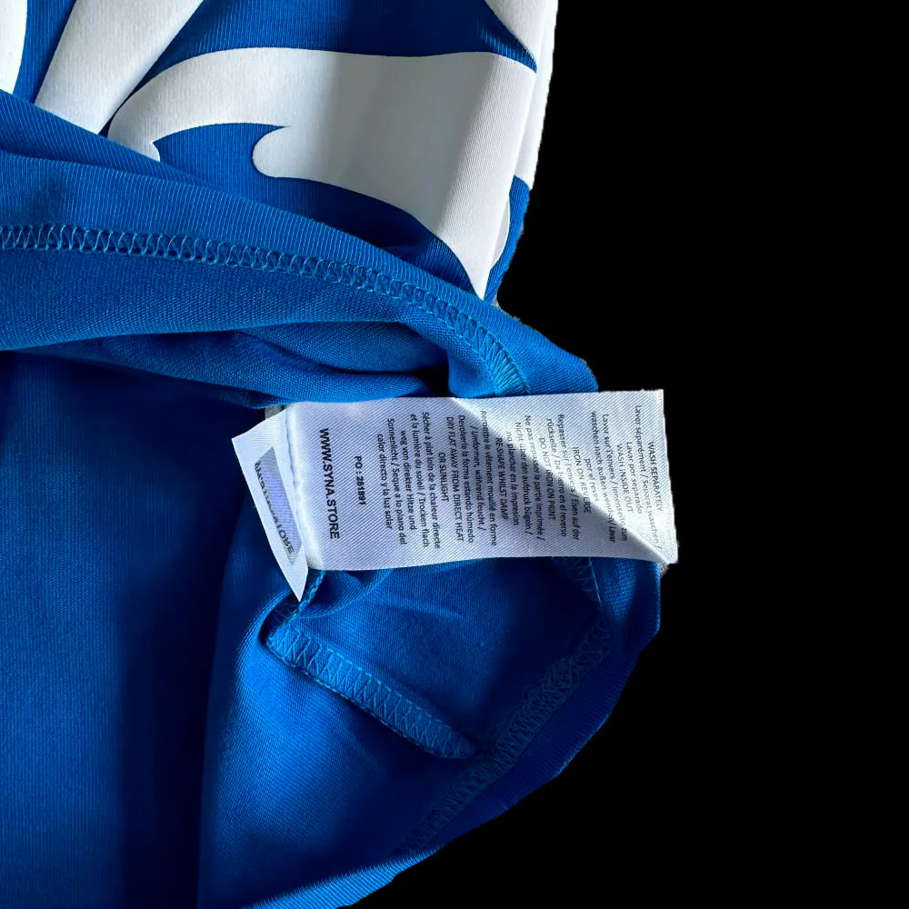 SYNA T-SHIRT & SHORTS LOGO SET (BLUE / WHITE)