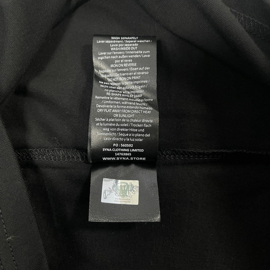 SYNAWORLD GRAF PRINTED TEE - (BLACK/PURPLE)