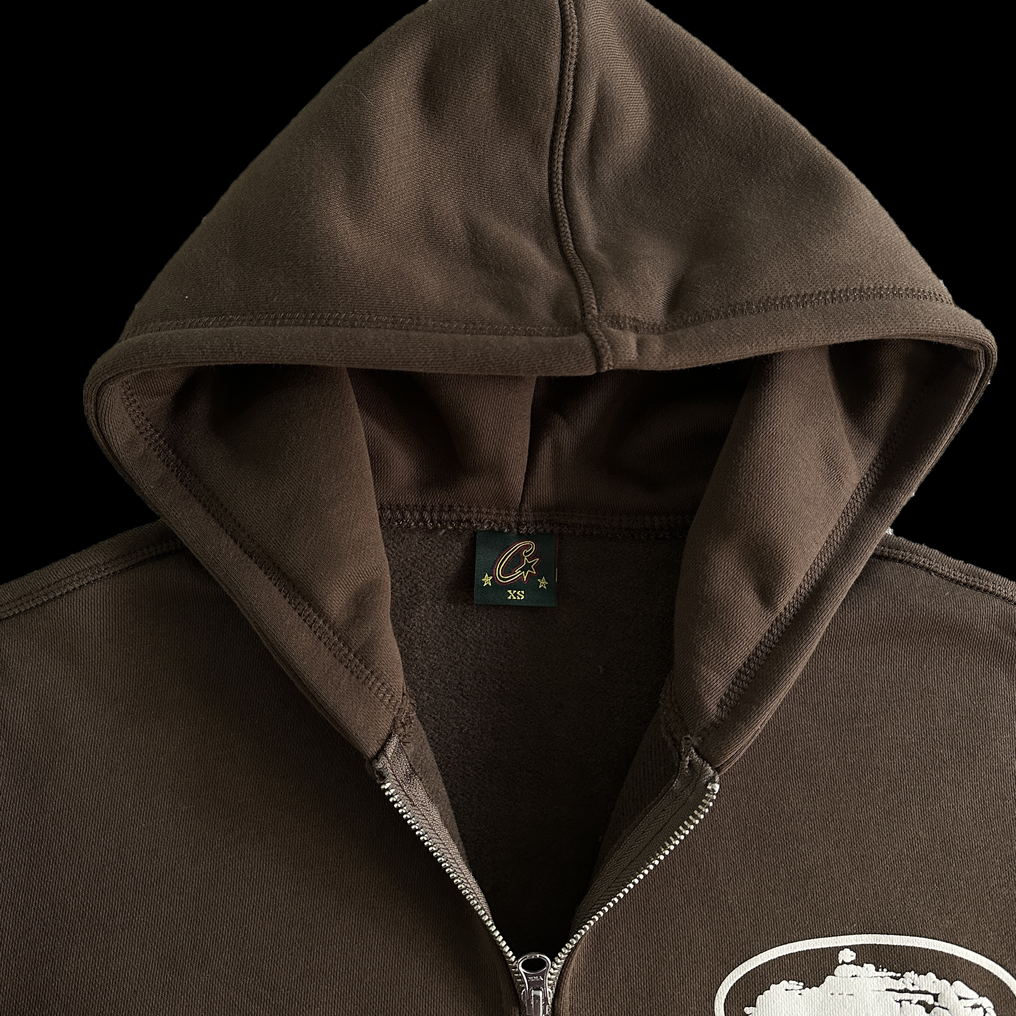 CORTEIZ ISLAND PUFF PRINT ZIP TRACKSUIT (BROWN)