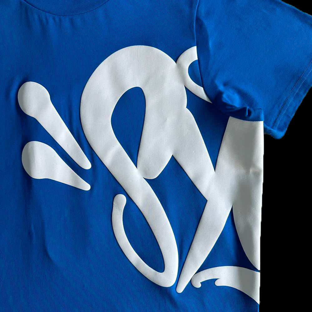 SYNA T-SHIRT & SHORTS LOGO SET (BLUE / WHITE)