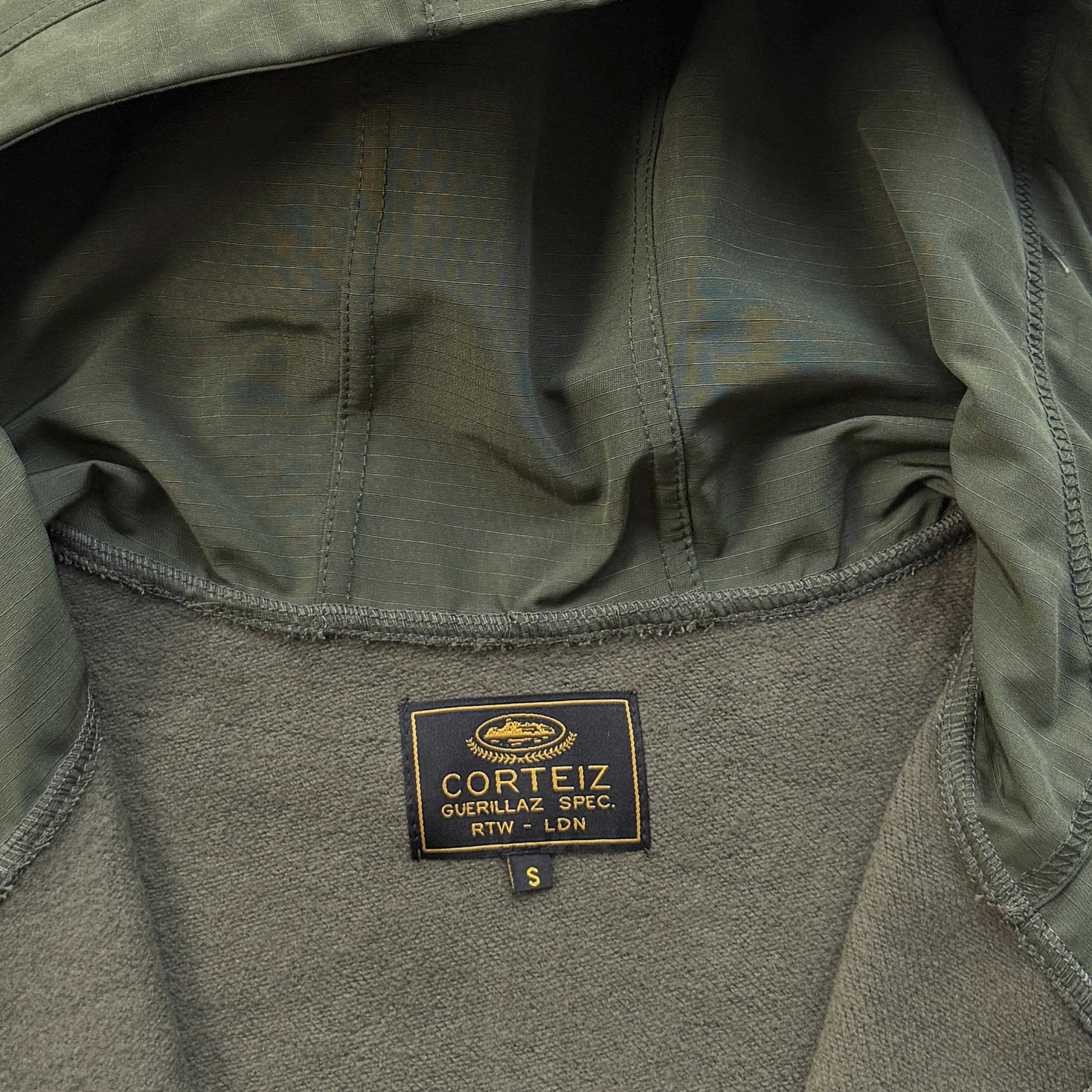 CORTEIZ RTW GUERILLAZ RIPSTOP ZIP HOODIE - (OLIVE)