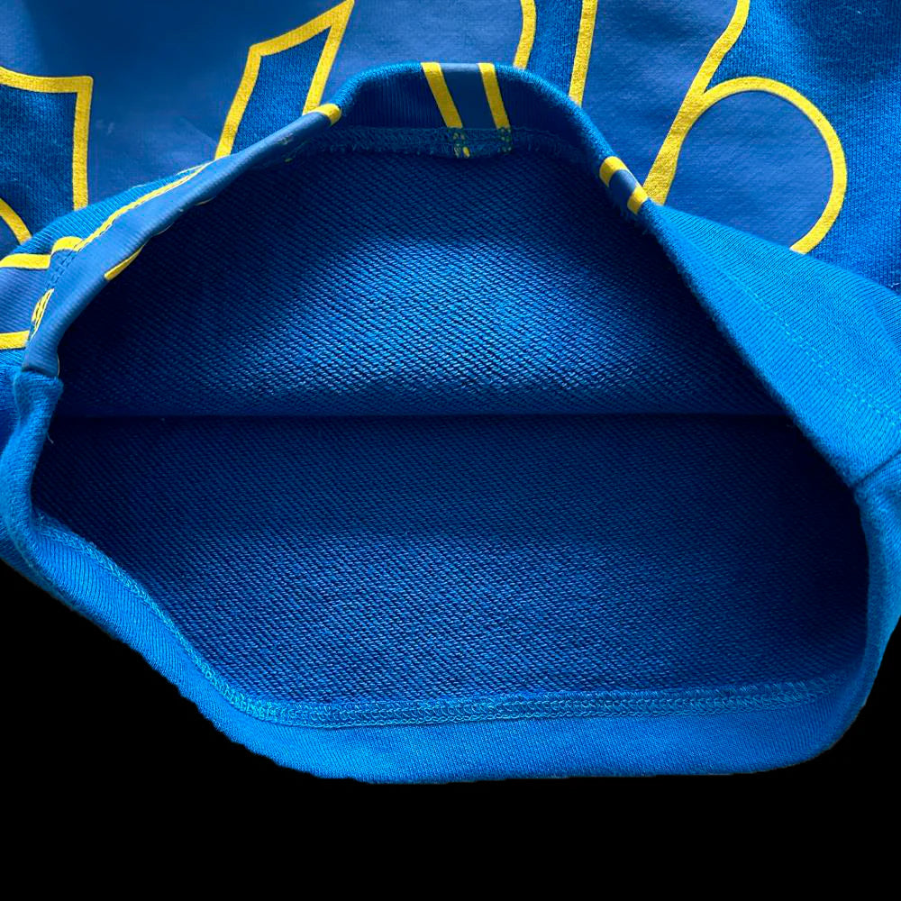 SYNA T-SHIRT & SHORTS LOGO SET (BLUE / YELLOW)