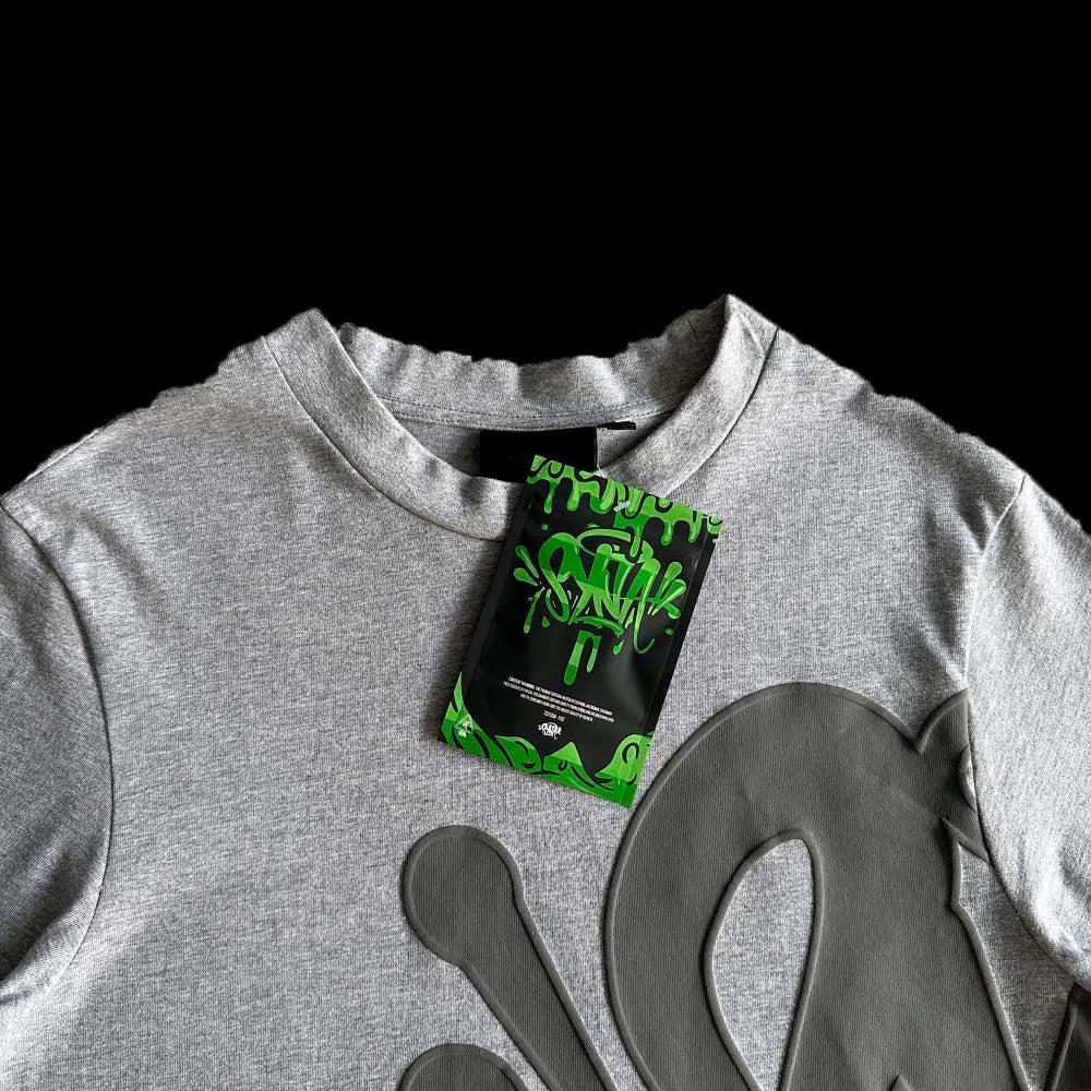 SYNA T-SHIRT & SHORTS LOGO SET (GREY)