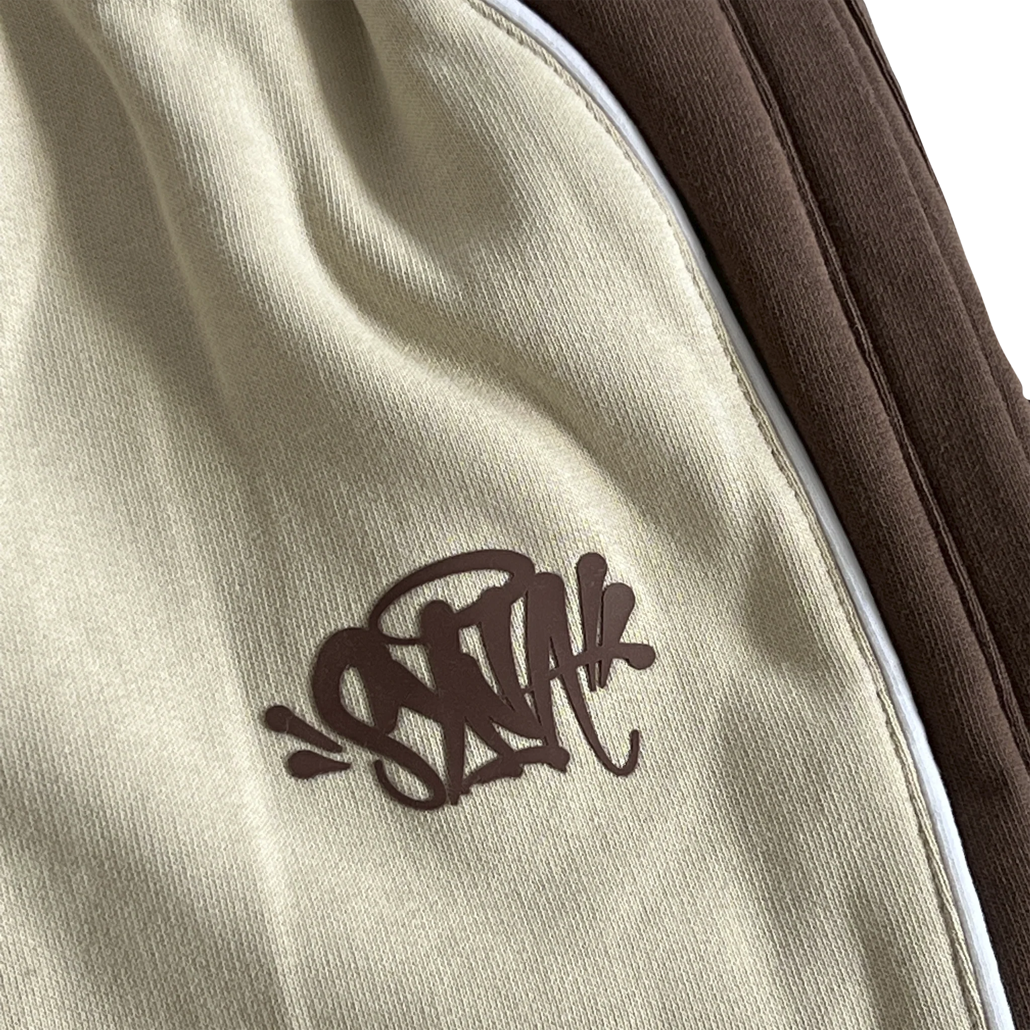 SYNA PIPE HOODIE & SHORT SET (BEIGE/BROWN)