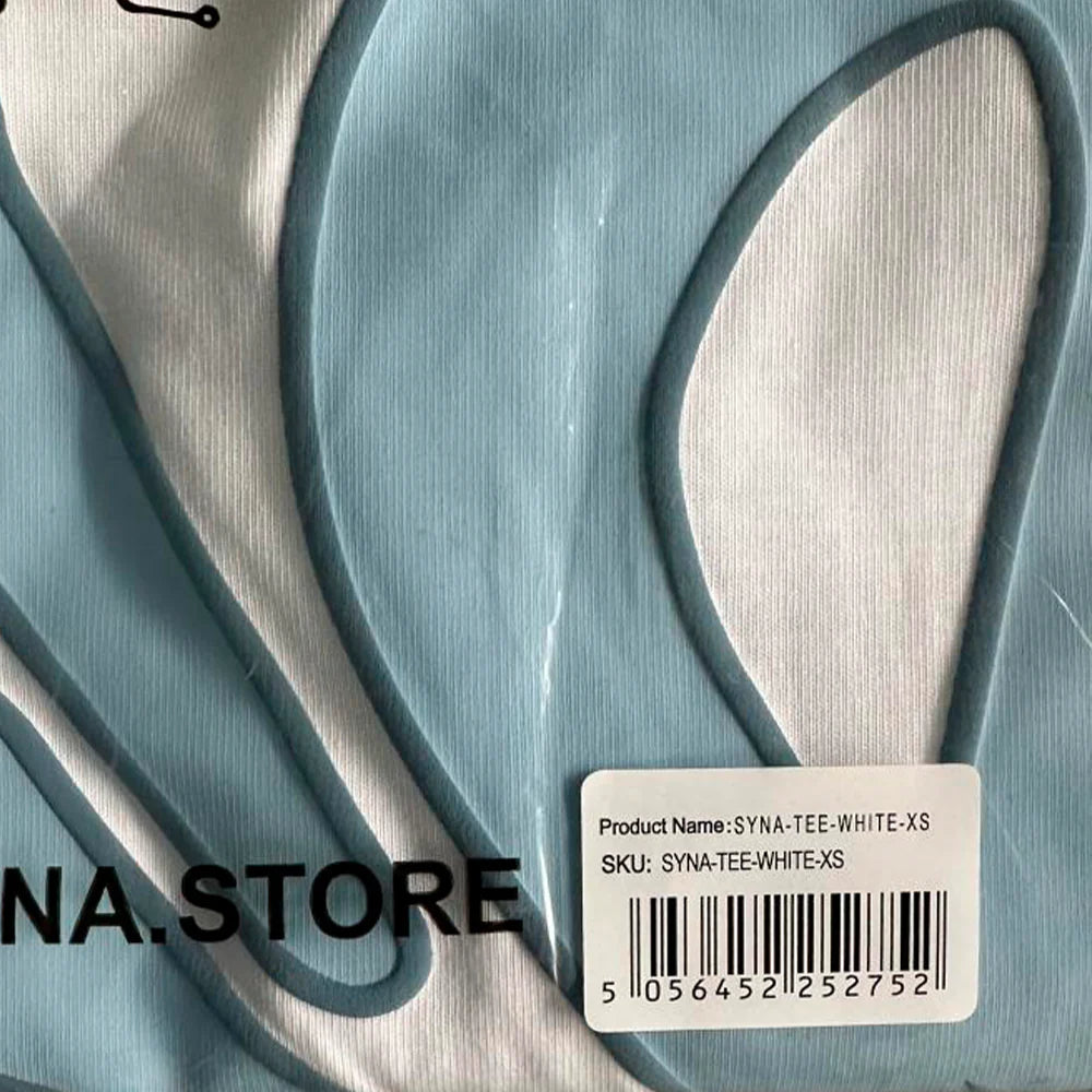 SYNNA T-SHIRT & SHORTS LOGO SET - (WHITE)