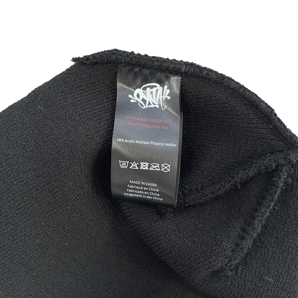SYNA BIG LOGO WORLD SKULL CAP BEANIE (BLACK)