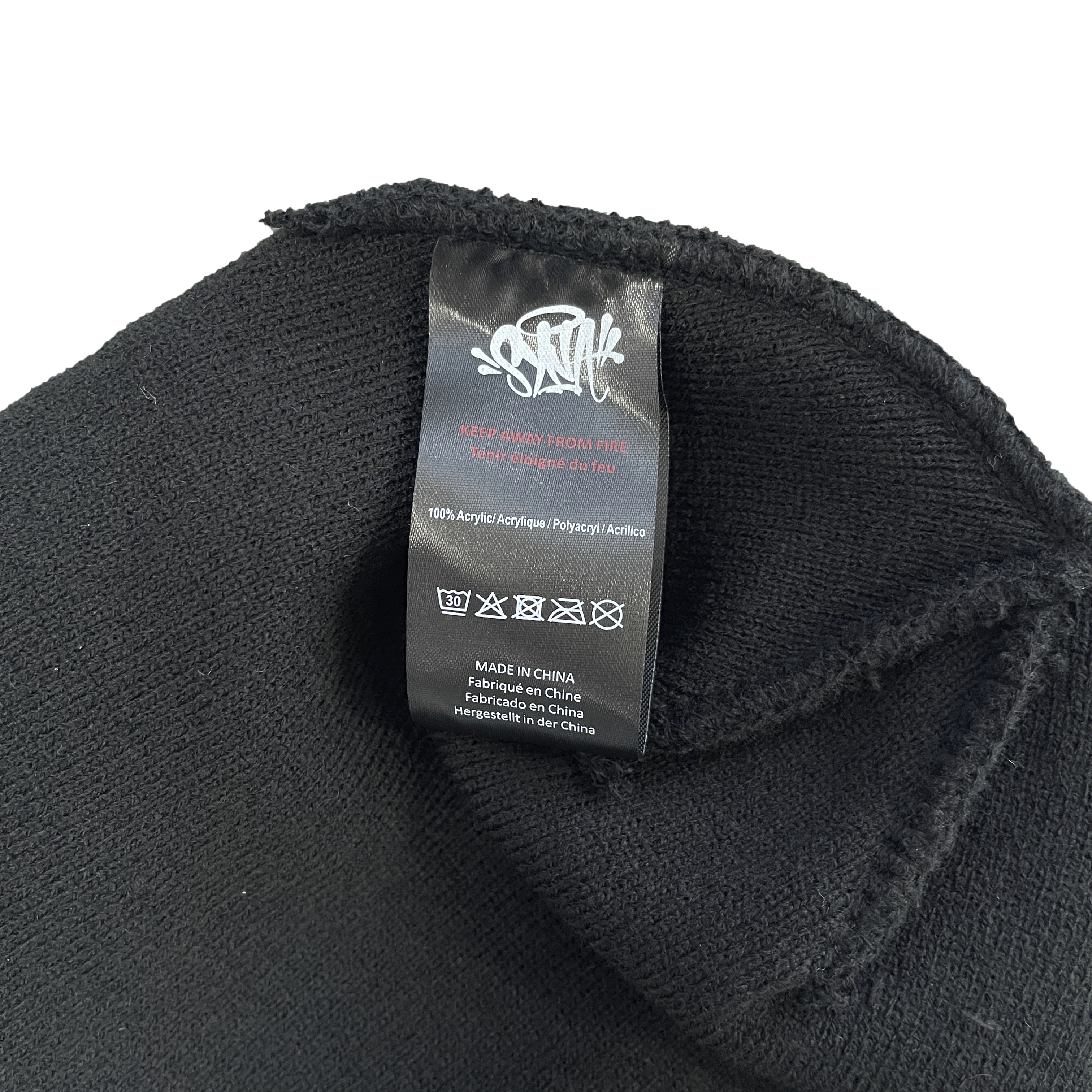 SYNA BIG LOGO WORLD SKULL CAP BEANIE (BLACK)