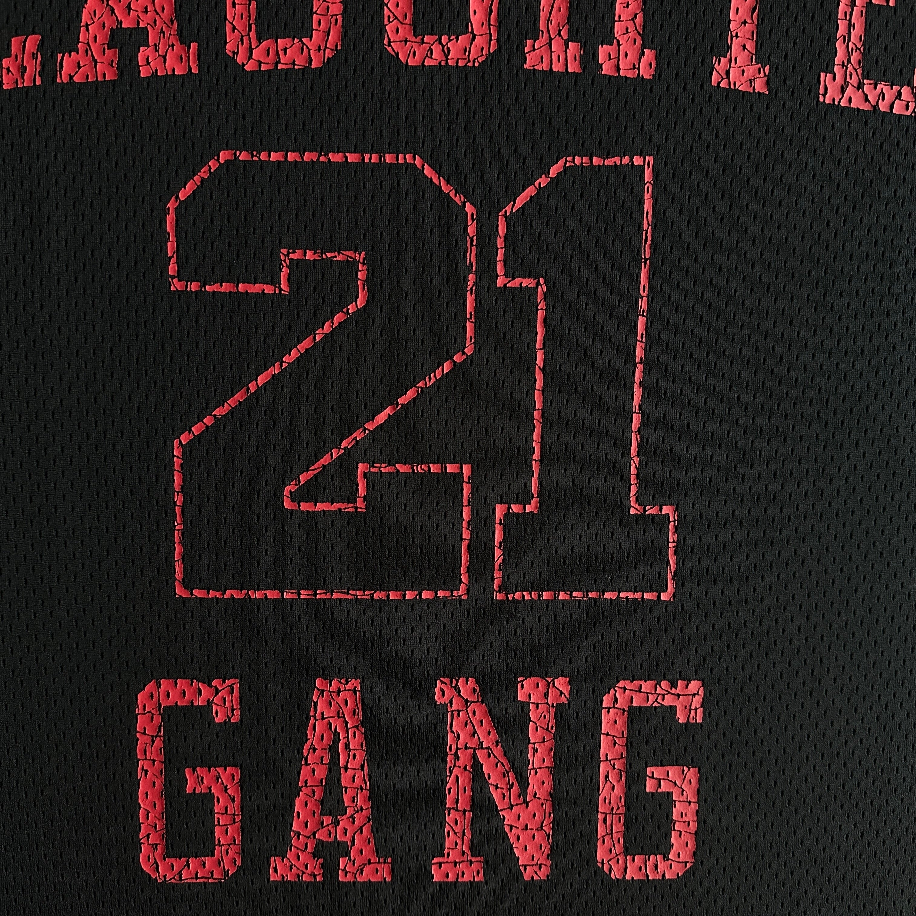 CORTEIZ X SLAUGHTER GANG 21 SAVAGE MESH T-SHIRT