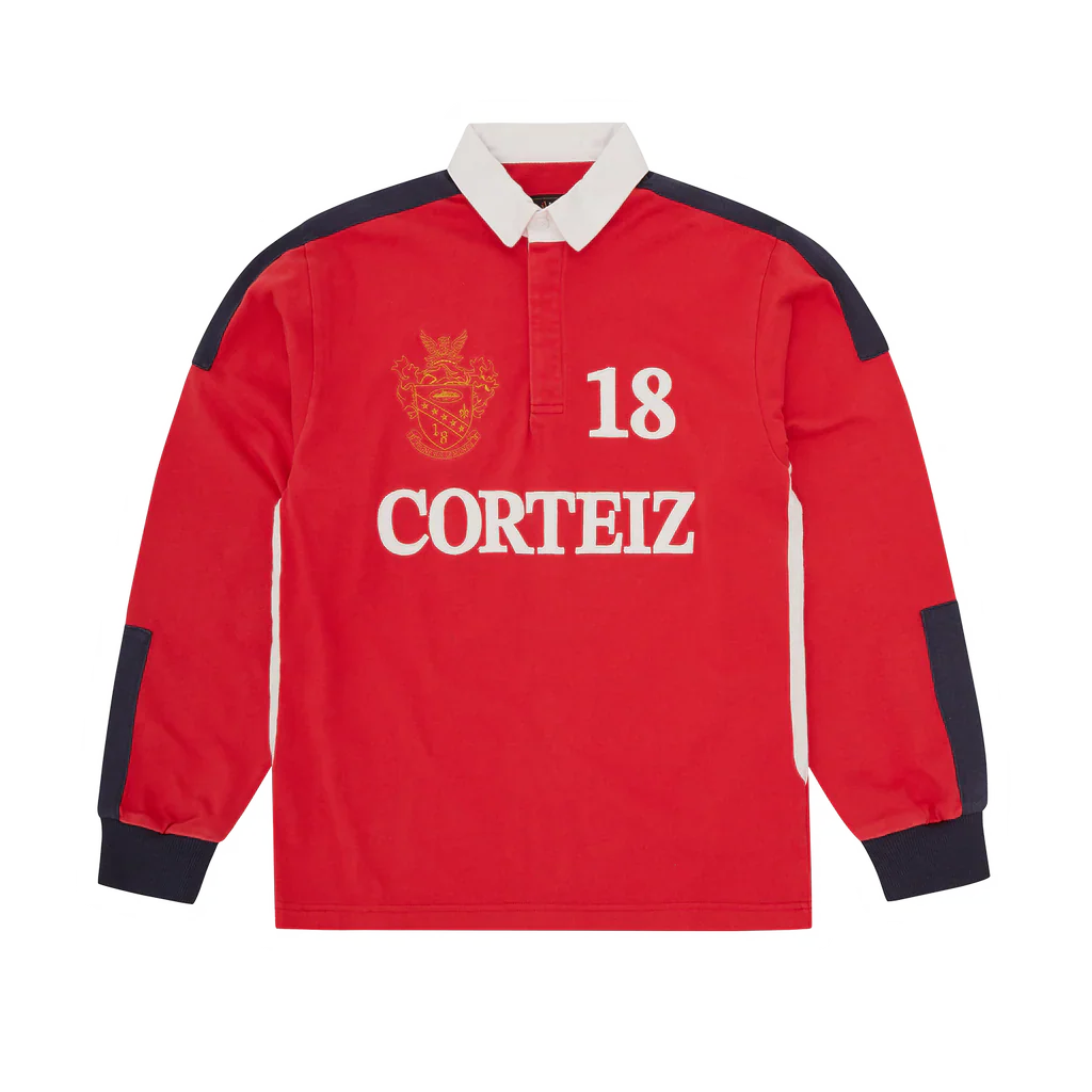 CORTEIZ PANELED RUGBY (RED)