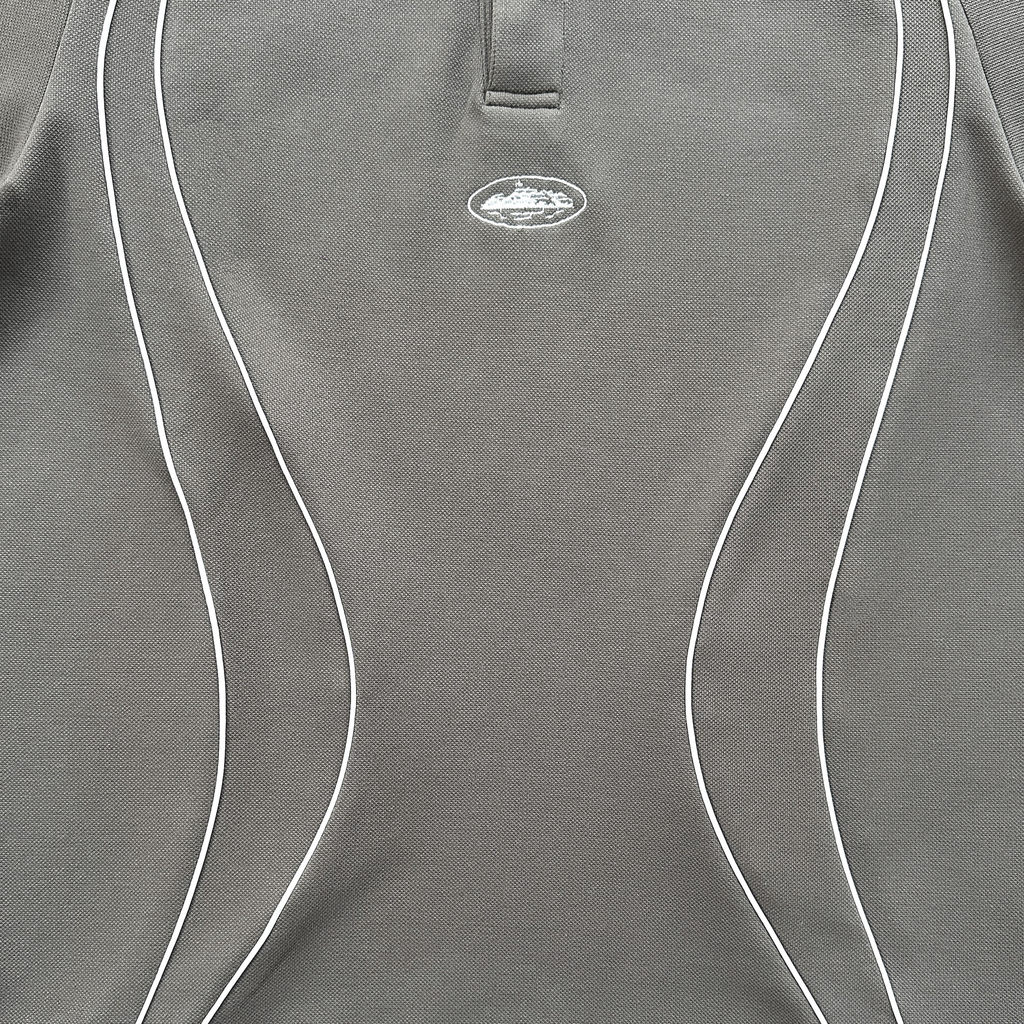 CORTEIZ PIPED POLO SHIRT (GREY)