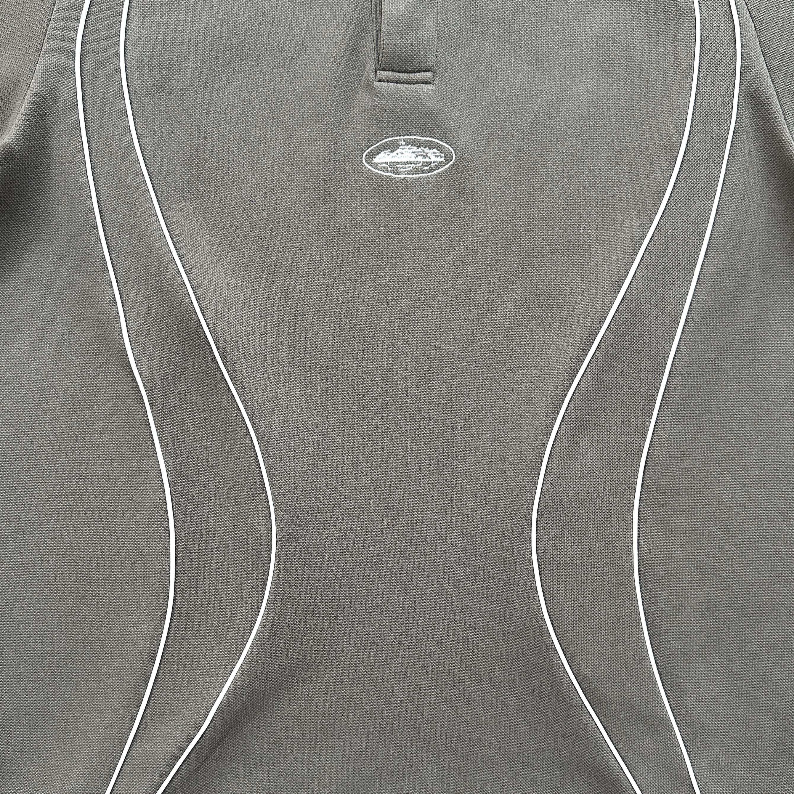 CORTEIZ PIPED POLO SHIRT (GREY)