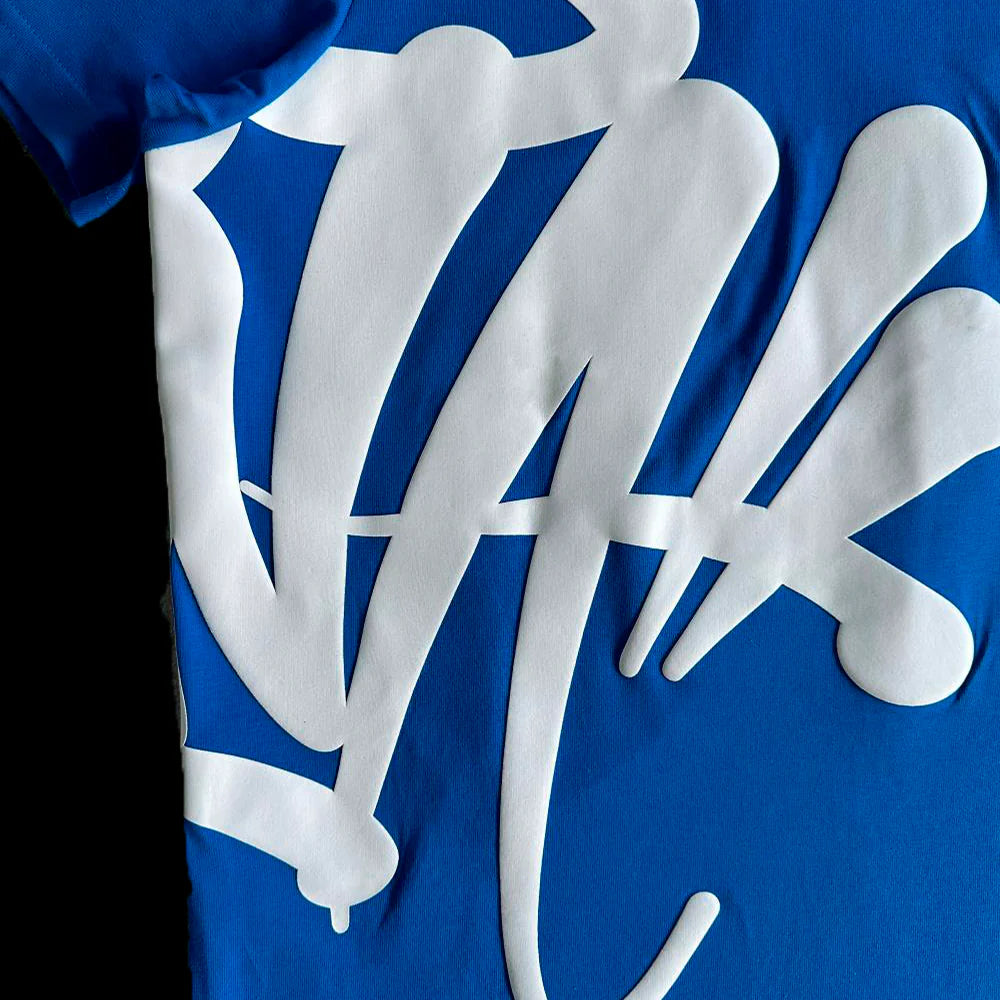 SYNA T-SHIRT & SHORTS LOGO SET (BLUE / WHITE)
